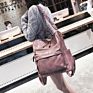 Retro Large Big Pu Leather Backpack Women Female Shoulder Strap School Bag