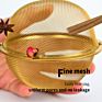 Reusable Travel Mesh Brass Stainless Steel Tea Strainer Gold Tea Ball Tea Infuser Stainless Steel