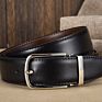 Reversible Leather Belt - Casual for Mens Jeans with Double Sided Strap and Buckle