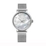 Rhinestone Watch Women Latest Watch Women Thin Case Classic Stylish Stainless Steel Mesh Diamond Watch