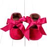 Riband Bow Lace up Soft Soled Baby Princess First Walking anti Slip Shoes for Girls