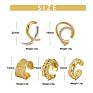 1PCS 18K gold plated ear clip women