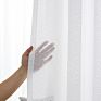 Romantic White Sheer Curtain Valance for Living Room Kitchen Solid Color Short Tulle Cortinas Pelmet