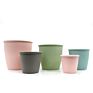 Round Environmentally Friendly Recyclable Solid Color Christmas Flower Pots Planters
