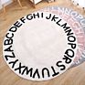 Round Imitation Cashmere Plush Baby Crawling Rugs Kids Play Mat Educational Abc Alphabet Area Carpet Kids Tent Game Play