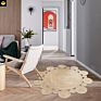 round Natural Water Hyacinth Fiber Braided Ins Style Straw Floor Mats Rug Carpet