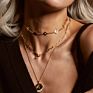 Roxi Simple Design Chunky Chain Jewelry Paper Clip Chain Bar Toggle Zircon Dainty Girl Necklace