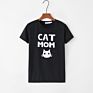 Rummandy Printed Cat Mom Girls Vintage T Shirt Tshirt Stock Fast Shipping Women T-Shirt