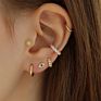 S925 Sterling Silver Ins European and American Eye Diamond Piercing Cartilage Earrings