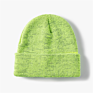 Sa6640 Mens Womens Solid Colors Full Reflective Beanie Caps Cuffed Thick Warm Hats to Keep Safe in Dark