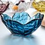Sauce Dish Glass Small Plate Japanese-Style Hammer Head Pattern Cherry Blossom Glass Sauce Dish Small Dish Vinegar