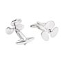 Savoyshi Cufflinks for Mens Suit Shirt Cuff Silver Propeller Blade Shape Cuff Links Gift Jewelry