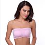 Seamless Bandeau Bra Top with Removable Pads Strapless Bra