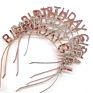 Sell Happy Birthday Girl Headband Alloy Letter Party Hair Accessories Festival Color Headband Headwear