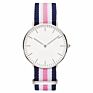 Sell Thin Case Elegance Price Quartz Watches Ladies Women Minimalist Nylon Strap Watch