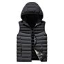 Sell Zipper Puffer Vest Jacket Men Quilted Hood Puffer Jacket Vest