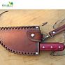 Serbian Butcher Cleaver Knife Hand Forged Kitchen Chef Knife in High Carbon Steel with Original Leather Sheath