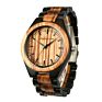 Shifenmei Drop Shipping Anniversary Gift Engraved Wooden Men Watch Wristwatches Natural Ebony Customized Wood Watch