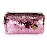 Shiny Reversible Mermaid Sequin Makeup Pouch Double Color Glitter Paillette Cosmetic Clutch Bag