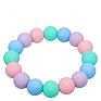 Silicone Bead Bracelet Baby Teether Baby Sensory Color Teething Bracelet Children Chewing Molar Stick