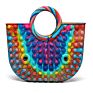 Silicone Giant Push Popper Big Fidget Game Last Mouse Mice Funny Toys Handbag Satchel Female Bag
