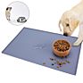 Silicone Pet Food Mat Pet Placemat for Puppy Pet Bowl Pad Dogs and Cats Waterproof Feeding Mat Prevent Food Water Overflow