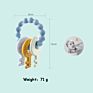 Silicone Teether Toys for Newborn Babies Key Teething Chew Toy Bracelets Infant Pacifier Teeth Training