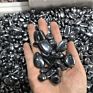 Silver Black Stones Gravel Terahertz Tumbled Stone Shungite Chips for Home Decoration