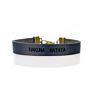 Simple Design Vintage Leather Bracelet Engraved Words Hakuna Matata Inspirational Dream Bracelets for Kids Sons Daughters Gifts