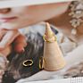 Simple Geometric Hoop Jewelry 925 Sterling Silver Gold Color Circle Huggie Earrings for Women