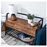 Simple Living Room Storage Rack Industrial Metal Frame Shoe Rack