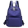 Simple Plaid Waterproof Nylon Cloth Mommy Bag Women Backpack Schoolbag