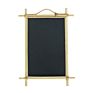 Simple Style Home Decoration Handmade Bamboo Wooden Rectangle Frame Rattan Wall Mirror