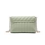 Simple Style Pu Texture Embroidery Thread Handbag Customizable Dinner Bag