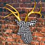 Simulation Animal Wall Decoration and Wall Hanging Deer Head Wall Hangings Creative Pendant Living Room Craft