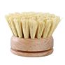 Sisal Fiber Cleaning Brush Lowest Price Eco Friendly Wood Bamboo Dish Brush Kitchen Replaceable Head
