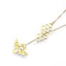 Small Animal Bee Hive Plated 18K Gold Simple Ladies Sweater Necklace