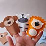 Small Baby Educational Toy Lovely Felt Jungle Animals Finger Puppets