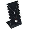 Small Black White Acrylic Necklace Pendant Board Holder Stand for Jewelry Display