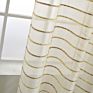 Small Quantity Order Gold Striped Window Curtain Panels