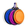 Small Water Folding Portable Travel Feeder Foldable Silicone Collapsible Food Bowl Pet Dog Bowl for Waiking Sports