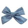 Soft Cotton Linen Fabric Bow Hair Clips Schoolgirl Sailor Bow Clips Baby Girls Hair Accessories