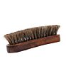 Soft Horsehair Bristles Horsehair Wood Handle Comfortable Grip Shoe Shine Brush Shoe Cleaning for Shoes Boots Other Leather Care