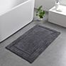 Soft Microfiber Polyester Non-Slip Rectangular Spa Mat Absorbent Accent Rug for Bathroom Vanity Bathtub Shower Mat