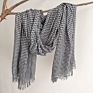 Soft Modal Plaid Striped Men's Scarf Women's Big Shawl