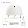 Soicare 200Ml Ceramic Bamboo Colorful Ultrasonic Aromatherapy Essential Oil Diffuser