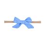Soild Linen Cotton Bows Nylon Headbands Cute Newborn Baby Girls Stretchy Nylon Head Bands Kids Girls Soft Headwear