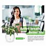 Sol Self-Watering Plant Natural Air Humidifier Planter Smart Indoor Herb Garden Ecological Negative Anion Flower Pots