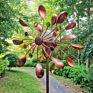 Solar Powered Glass Ball Garden Wind Spinners