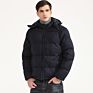 Solid Color Hooded Mens Puffer Jacket Men Slim and Thick Cotton Jacket